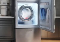 超大型容量设计 冰柜适合大容量洗衣机存放