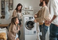 一米二洗衣机+台盆组合，实用家居好选择