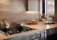 集成灶搭配灰色台面，打造时尚厨房空间