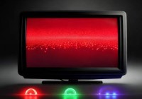 黑色电视机里的红色画面是如何呈现的？