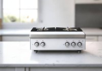 单眼灶家用燃气灶白色，安全便捷生活好帮手