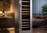 红酒柜新选择：银灰色恒温设计，品味生活新高度