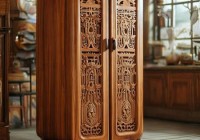 民国复古木质冰箱：穿越时光的冷饮伴侣