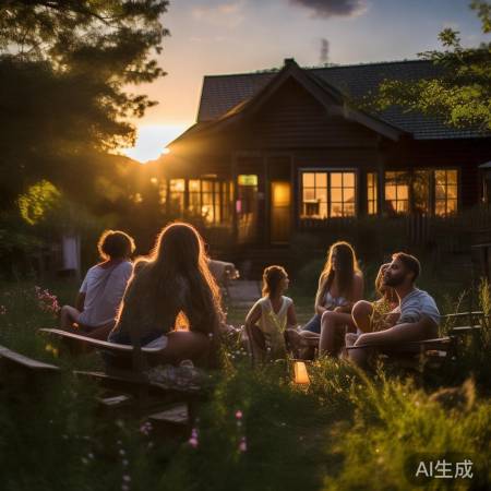 夏夜虫鸣，星空美极