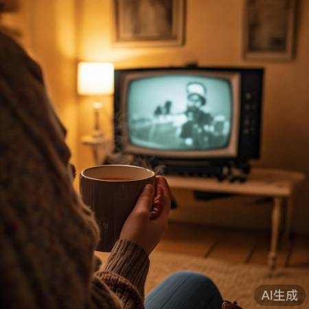 黑白电视，怀旧宁静生活
