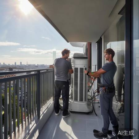 “大型空调，安装调试无忧”