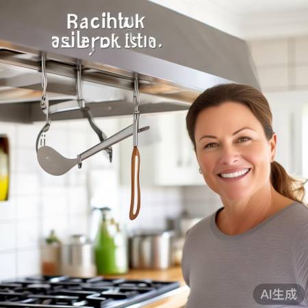 挂钩简易装,厨房亮心情