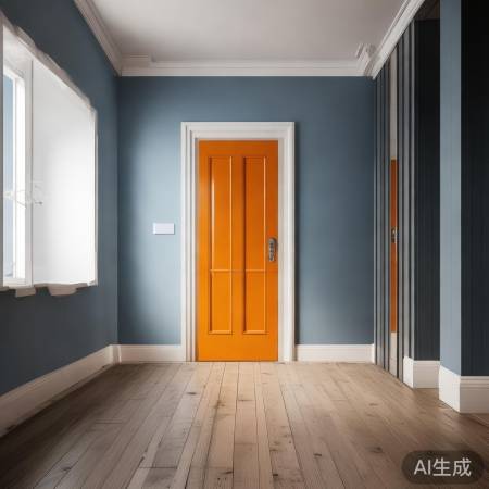 “冷暖门色对比,空间更生动”