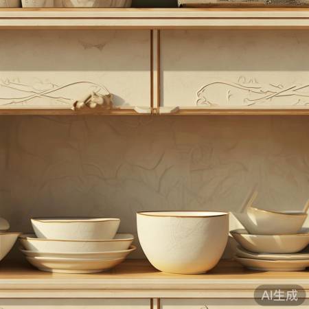 温馨碗柜,家居风景