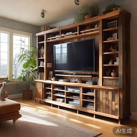 周末电视柜DIY小屋