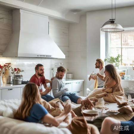 “Robam白烟机,自然白雅致