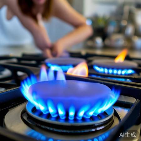 调整火焰,保持蓝色