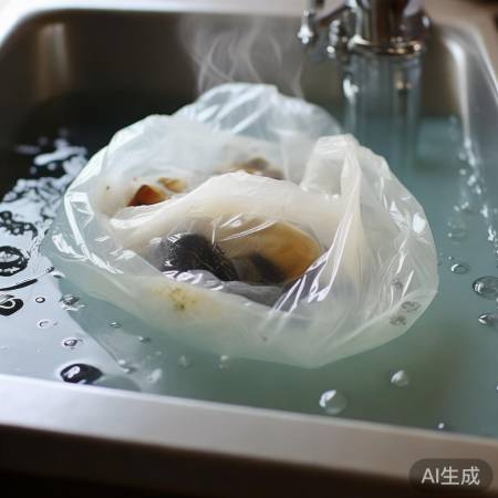 “温水白醋泡除污渍”