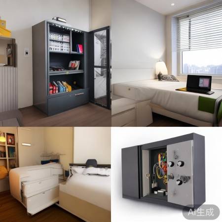 宿舍空间小,保险柜实用