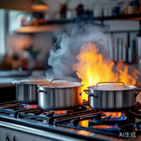 燃气灶生活,火候掌握。
