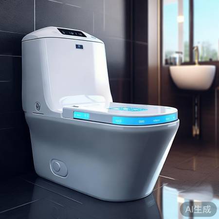 智能马桶，豪华卫生间轿车