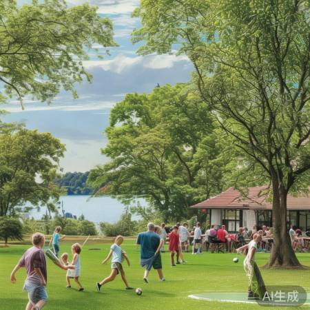 家属区好去处，公园湖畔乐无边