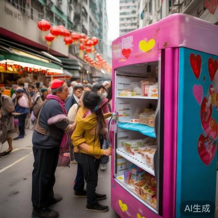 爱心冰箱,传递温暖