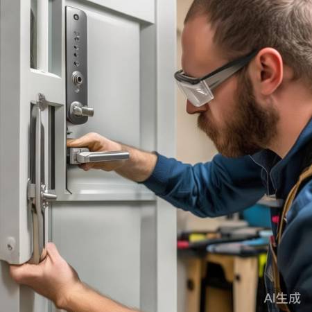 拧螺丝装门把手