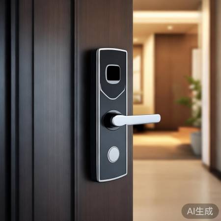 指纹锁设计精美,人性化