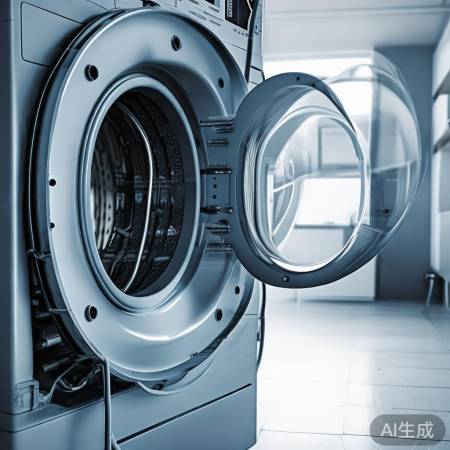 打开洗衣机外壳,查看进水阀