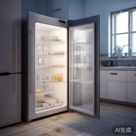 冰箱门没关,冷气泄露