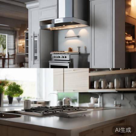 油烟机安装方式:顶侧两式