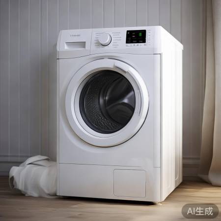 简约白色洗衣机，格调高