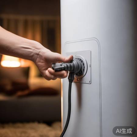 连接电源，确保接触良好