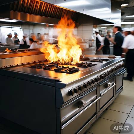 商用灶心红:火力大,节能省维护