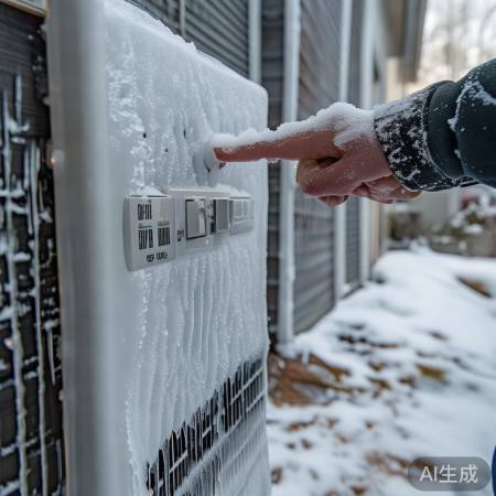 “冰封热泵先断电除霜”