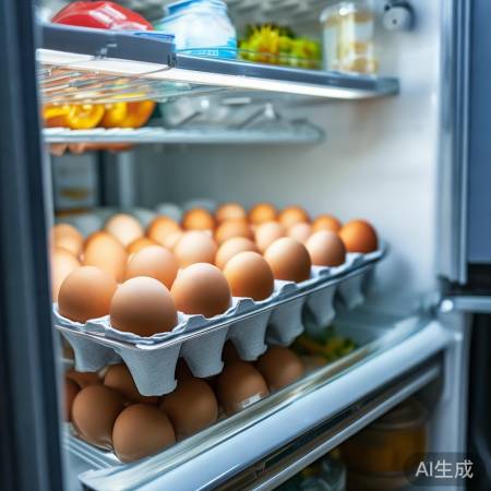鸡蛋久存冰箱影响健康？