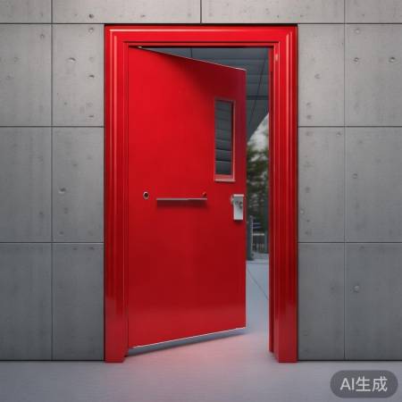 红色防盗门，显眼又坚固