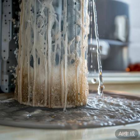 热水器过滤网堵塞，水流不畅