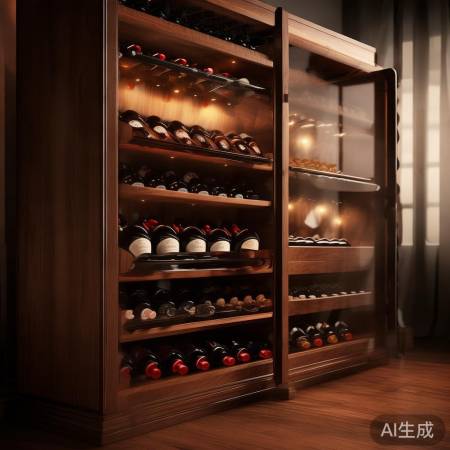 柔和灯光品酒佳