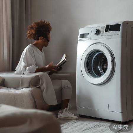 “洗衣机操作简便,静音工作,不
