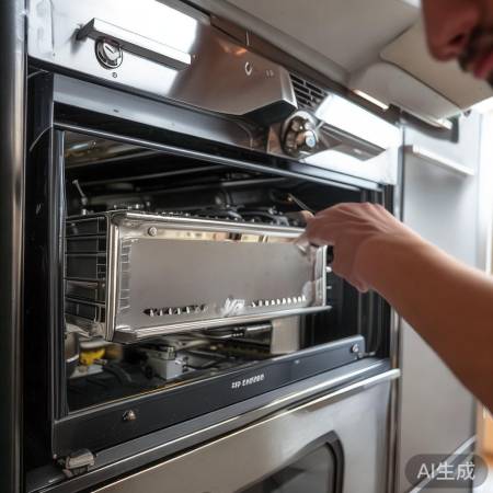 关闭电源,拆卸油网