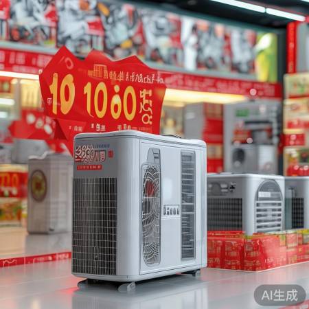 电商平台促销，空气能热泵直降。