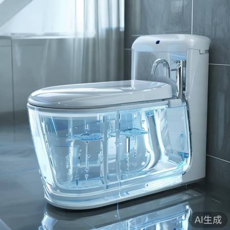 智能马桶带水箱,过滤水更卫生
