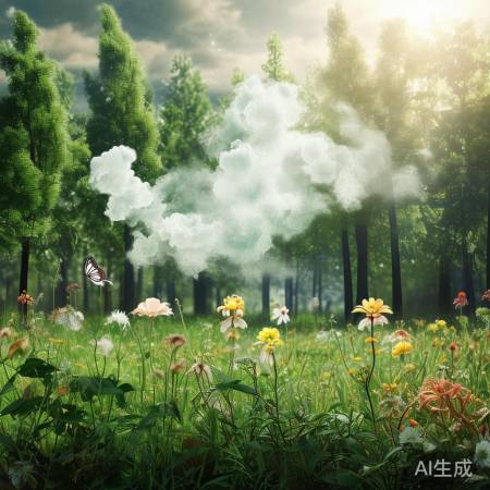 空气中的二氧化碳，生命循环重要