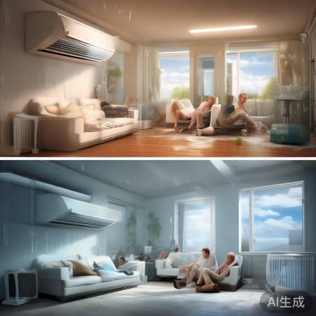 空调前后,舒适节能大不同。