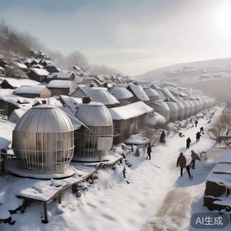 村里屋顶空气能热水器