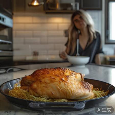 盐焗鸡宜冷藏防细菌繁殖