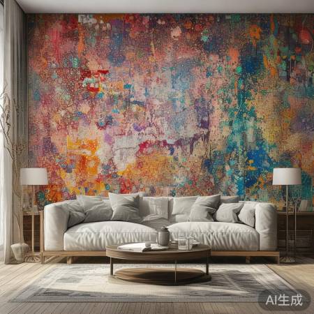 梦幻背景墙，空间不拥挤