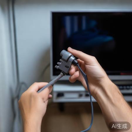 检查视频线是否牢固