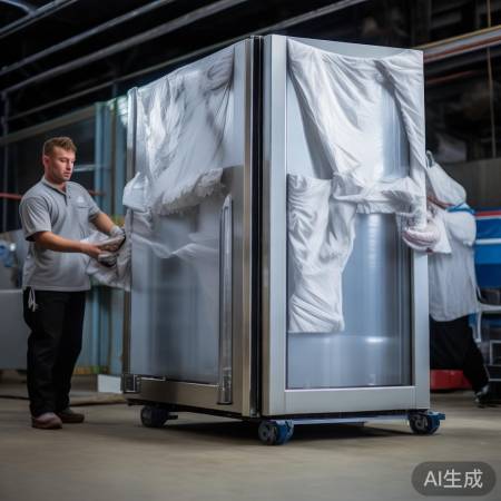 搬运冰箱，护面板，调平衡