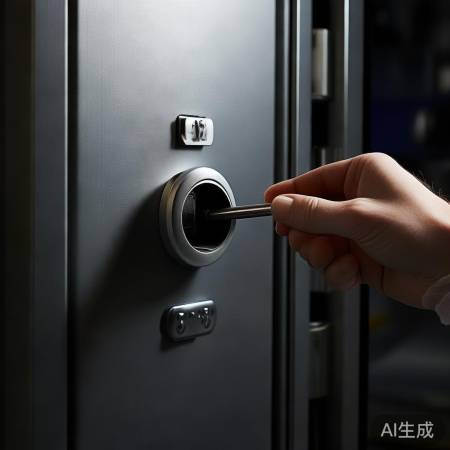 重置机械锁：插物旋转至咔哒声