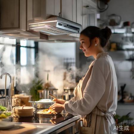 华凌H4抽油烟机，清新厨房必备