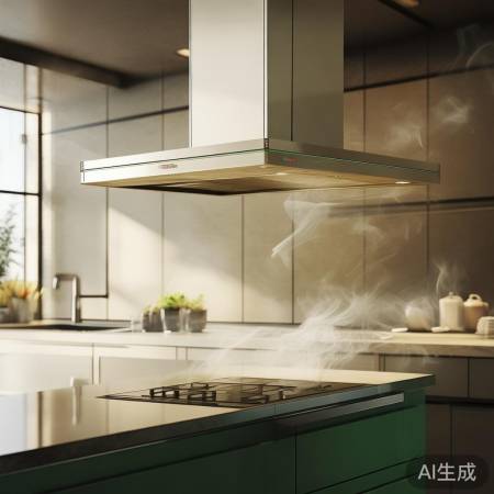 美的华凌H4抽油烟机，优雅清新
