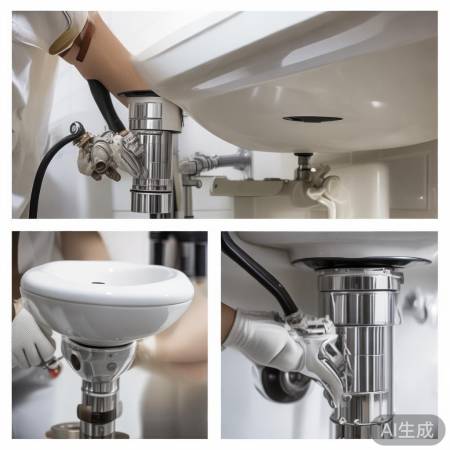 拆旧冲水阀,轻拿轻放